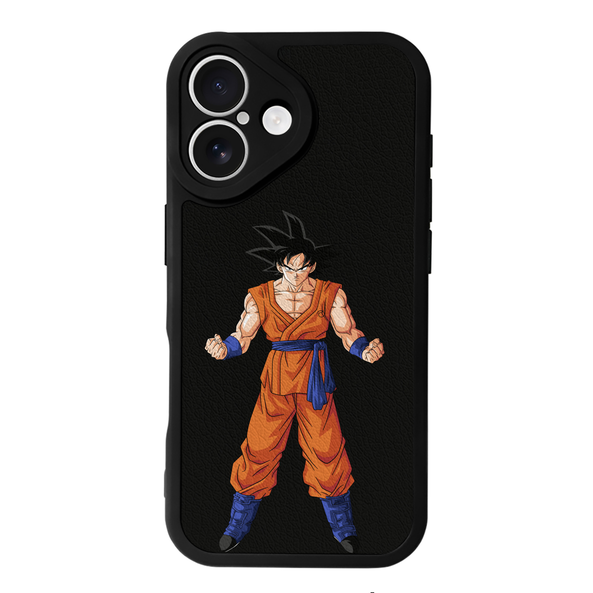 （画像用） ドラゴンボール 孫悟空（そん ごくう）Son Goku カカロット DRAGON BALL Kakarotto 【iPhone 16シリーズ対応】シリコンスマホケース（レザー調） 材質：シリコン